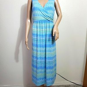 •J. JILL• Maxi Sleeveless Summer Dress